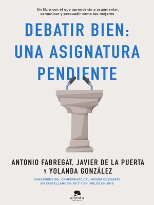 cover image of Debatir bien